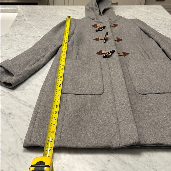 J. Crew Women's Wool Blend Melton Toggle Coat Jacket in Gray - Picture 4 of 12